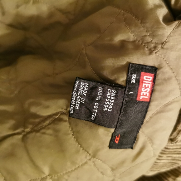 DIESEL CORDUROY/FUR JACKET LG - Picture 7 of 7